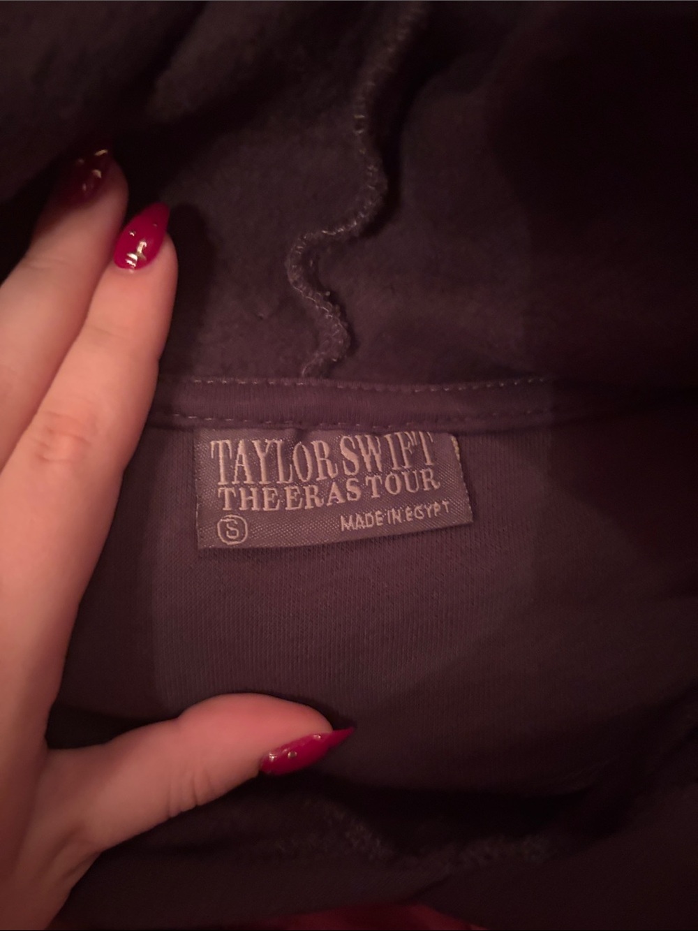 Taylor Swift black eras tour hoodie - Picture 2 of 3